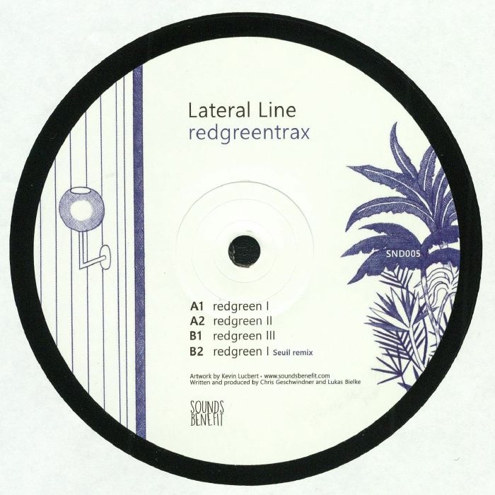 ( SND 005 ) LATERAL LINE -  Redgreentrax (repress 12") Sounds Benefit